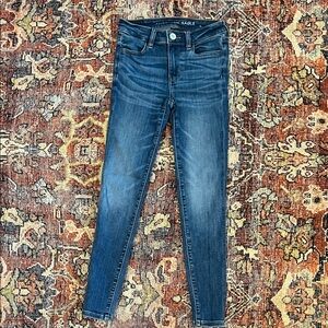 American Eagle Outfitters Women's Dark Blue Skinny Jeans